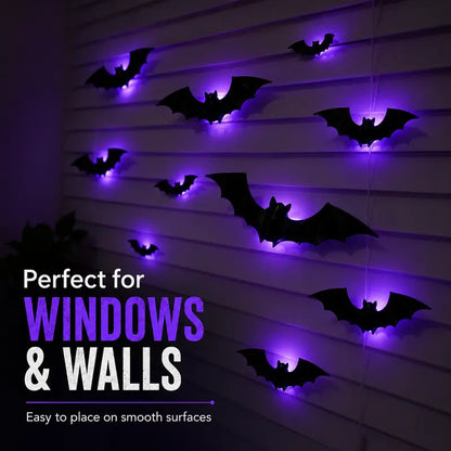 🦇🎃3D LED Bat Wall Decorations