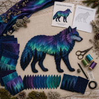 Northern Lights Wolf