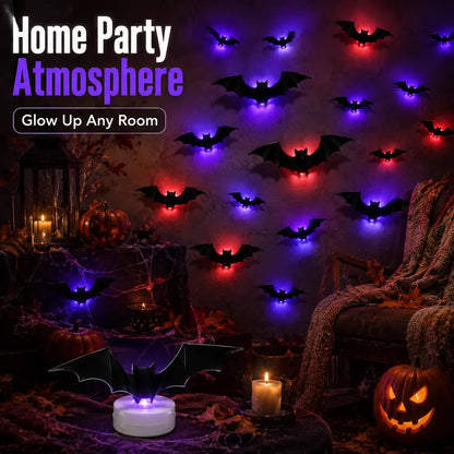 🦇🎃3D LED Bat Wall Decorations