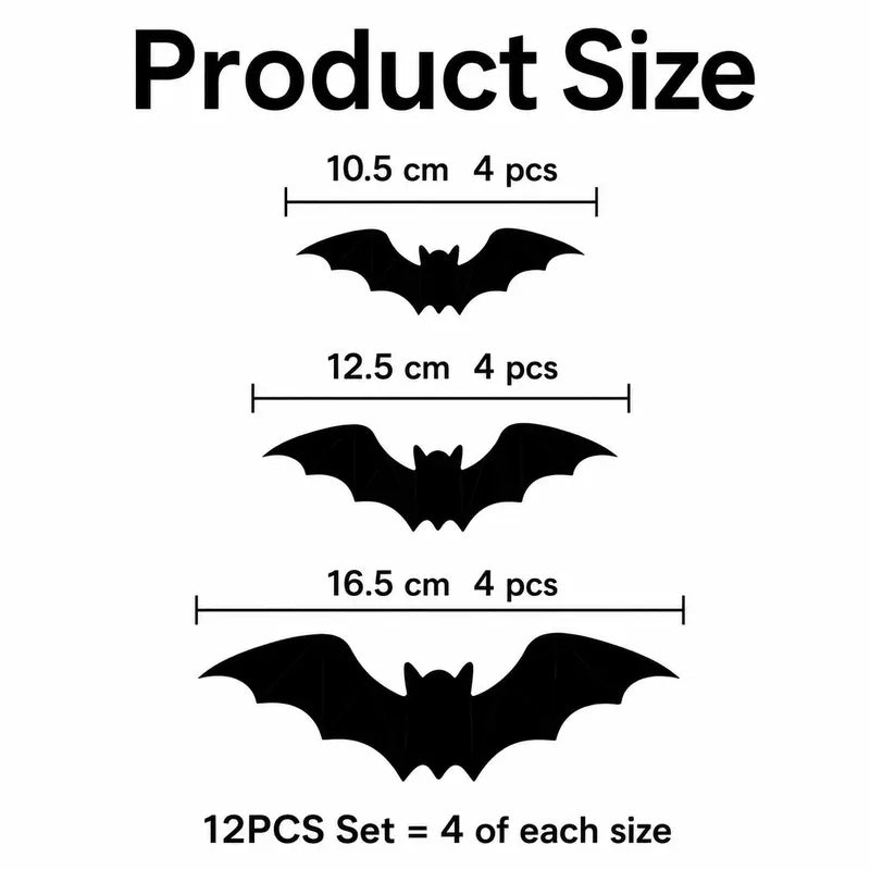 🦇🎃3D LED Bat Wall Decorations