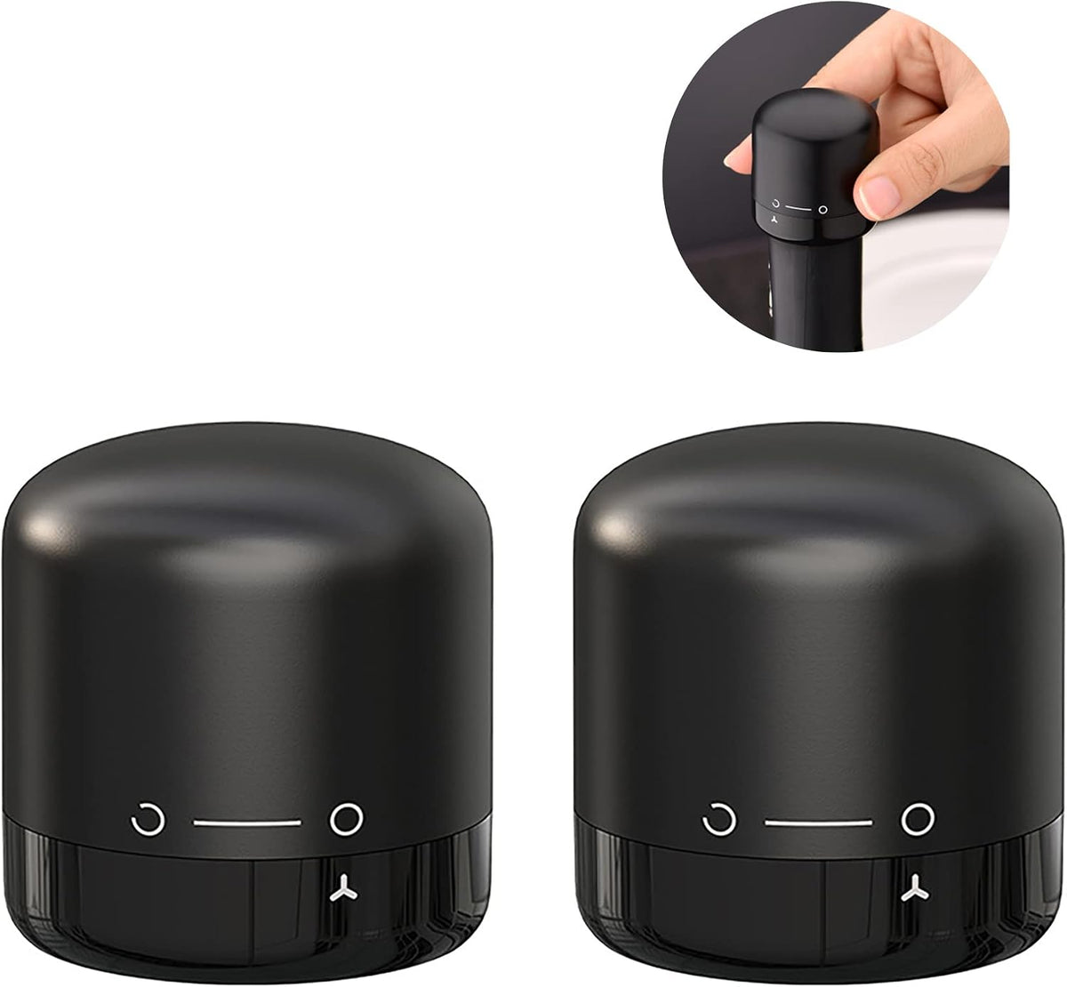 🍷🎁 Holiday Hosting Essential | Reusable Twist-Lock Wine Stoppers – 2PCS, Save 35%
