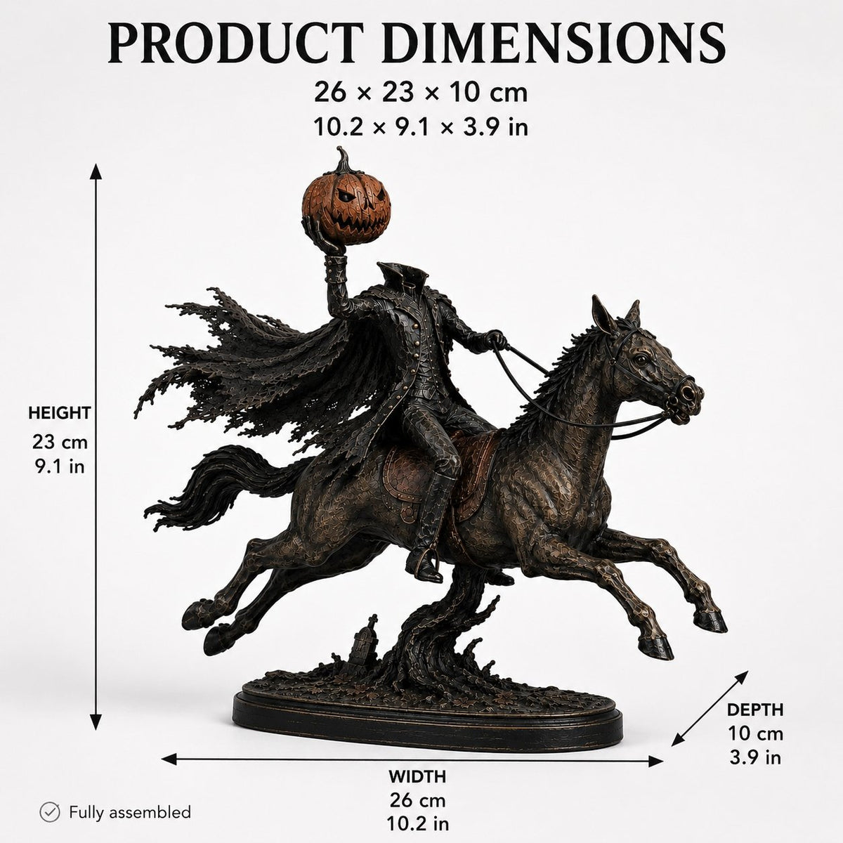 🔥 Halloween Special – Headless Horseman Midnight Ride Statue 🎃🏇