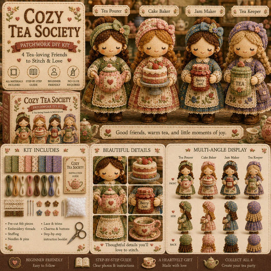 🎁 Last Day 49% OFF 🧵 Tiny Worlds Patchwork DIY Kit Series – Create Your Own Mini Handmade Scene