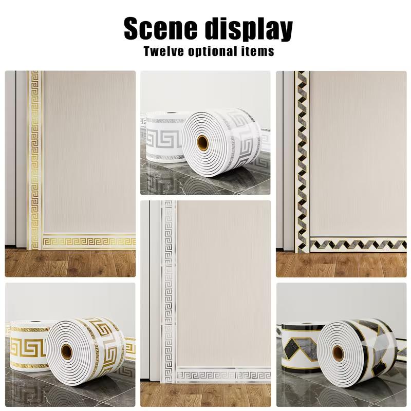 ✨ Home Refresh Special | Peel & Stick Decorative Baseboard Trim – Save 50%