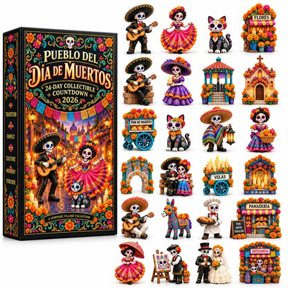🎁 Limited-Time 42% OFF | Build Your Own Day of the Dead Village – 24-Day Collector Calendar