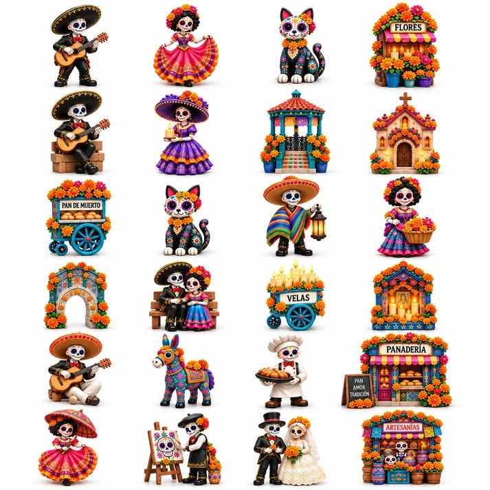 🎁 Limited-Time 42% OFF | Build Your Own Day of the Dead Village – 24-Day Collector Calendar