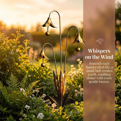🔥Enchanting Blue Bellflower Garden Stakes with Gentle Chime – Decorative Outdoor Yard & Patio Ornament