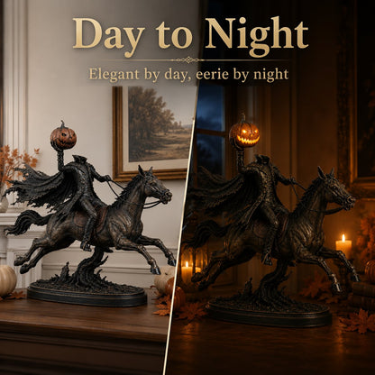 🔥 Halloween Special – Headless Horseman Midnight Ride Statue 🎃🏇