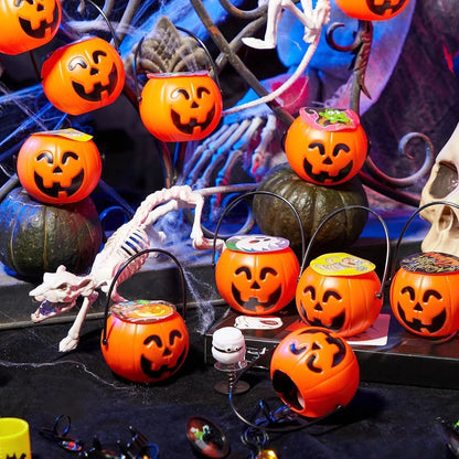 🎃 33% OFF | 24 Ready-to-Give Halloween Pumpkin Buckets – 144 Fun Toys Included