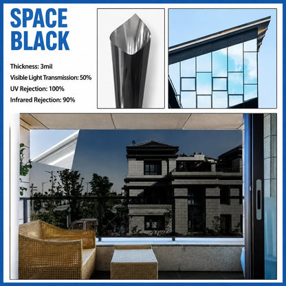 🔥 50% OFF – One-Way Mirror Window Film ☀️ | Heat Control & UV Protection