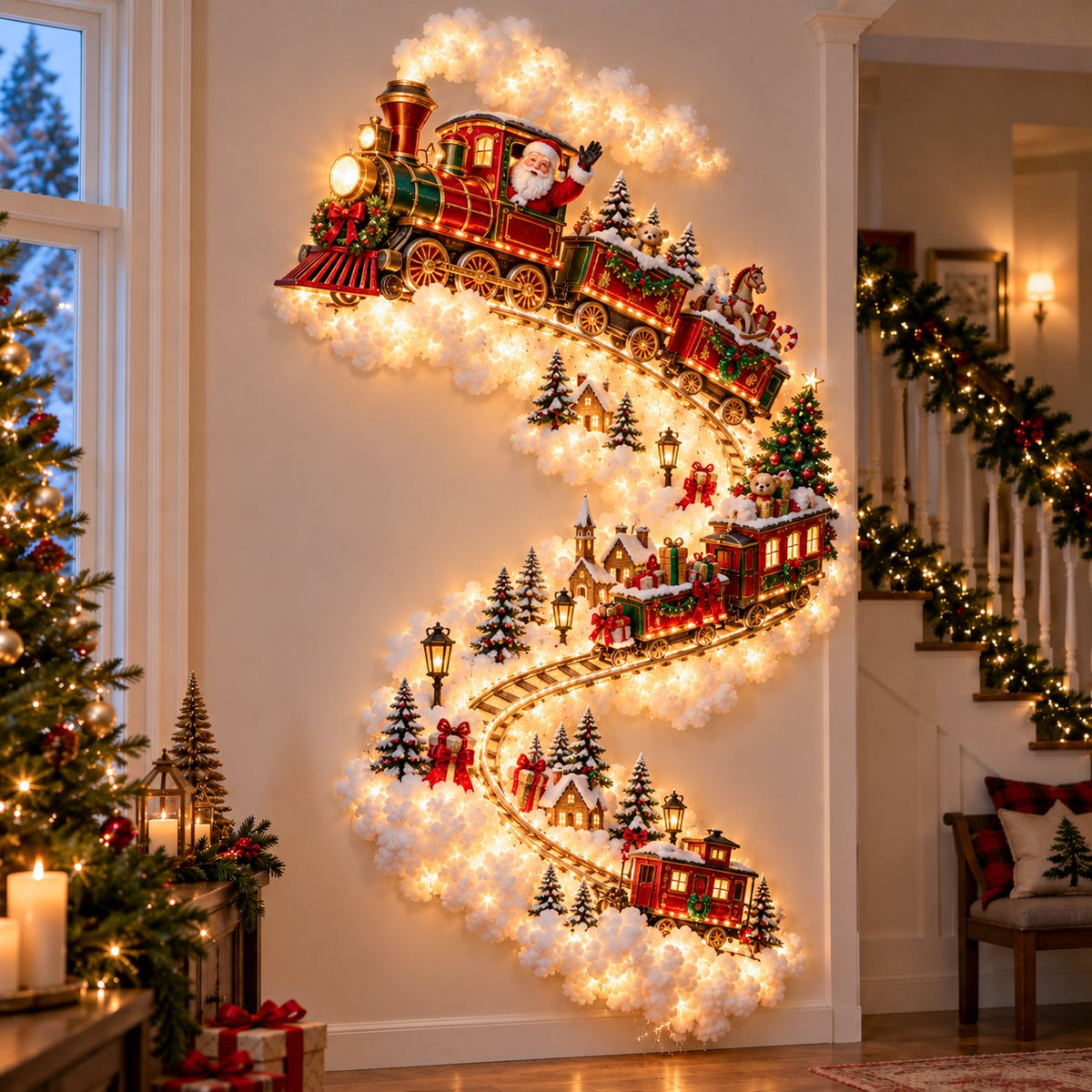 🚚 Free Shipping|✨Christmas Magic Trail Wall Light - A Little Christmas Magic, Right on Your Wall✨