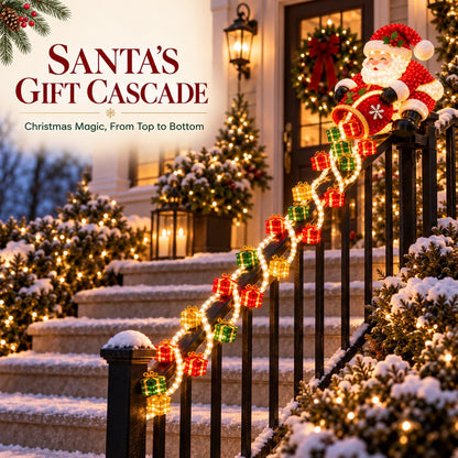 🚚 Free Shipping|🎅 Santa Magic Gift Cascade Railing Light