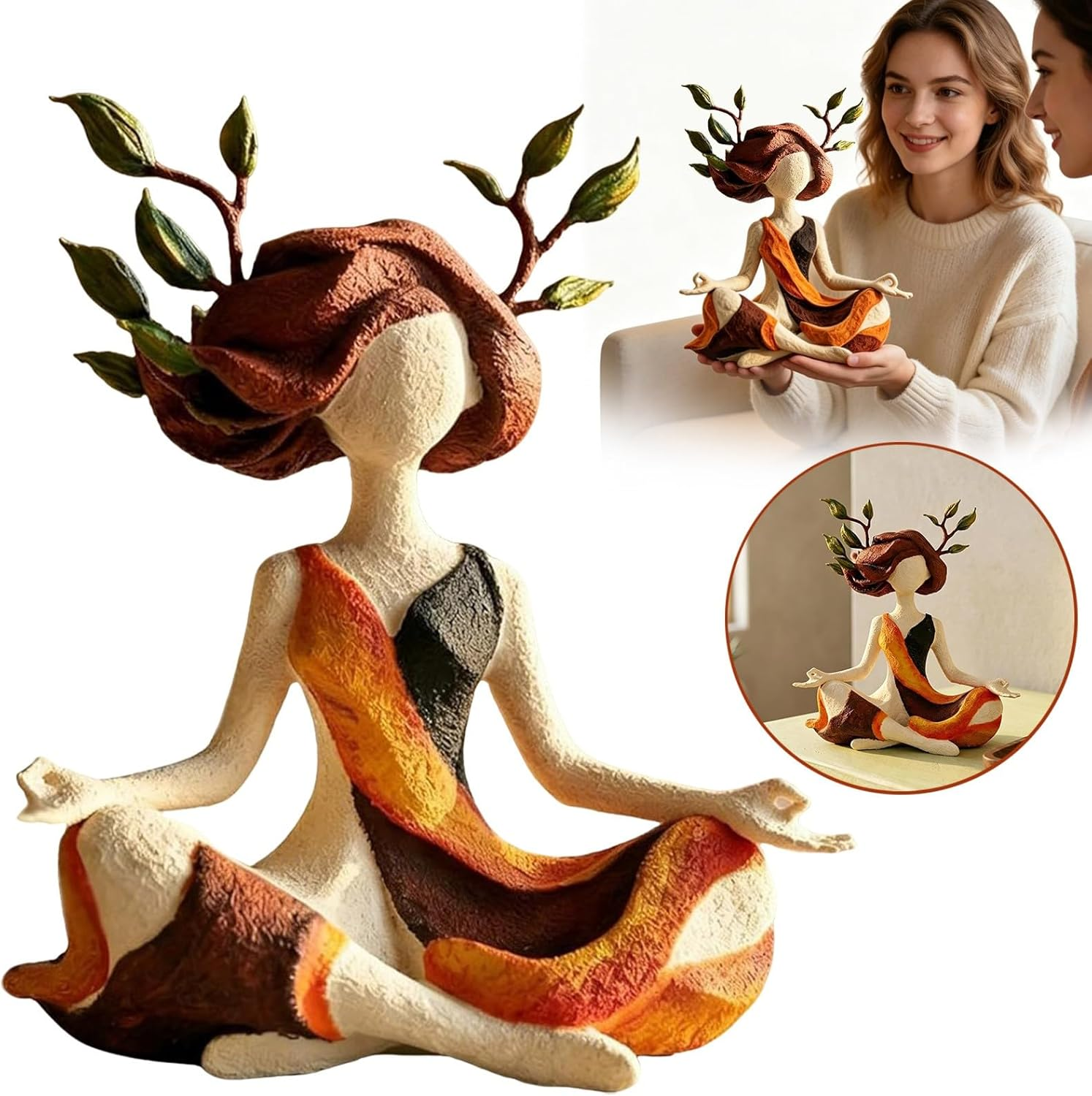 🌿 Inner Peace Rise | Abstract Growth Sculpture