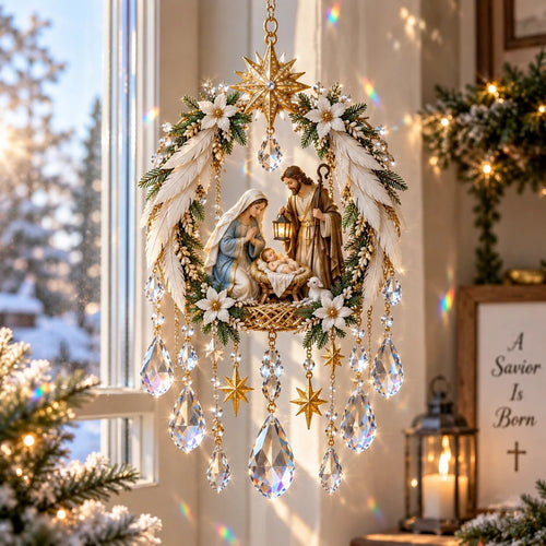✝️ Christian Crystal Suncatcher | 5 Faith-Inspired Window Designs with Cascading Rainbow Crystals ✨