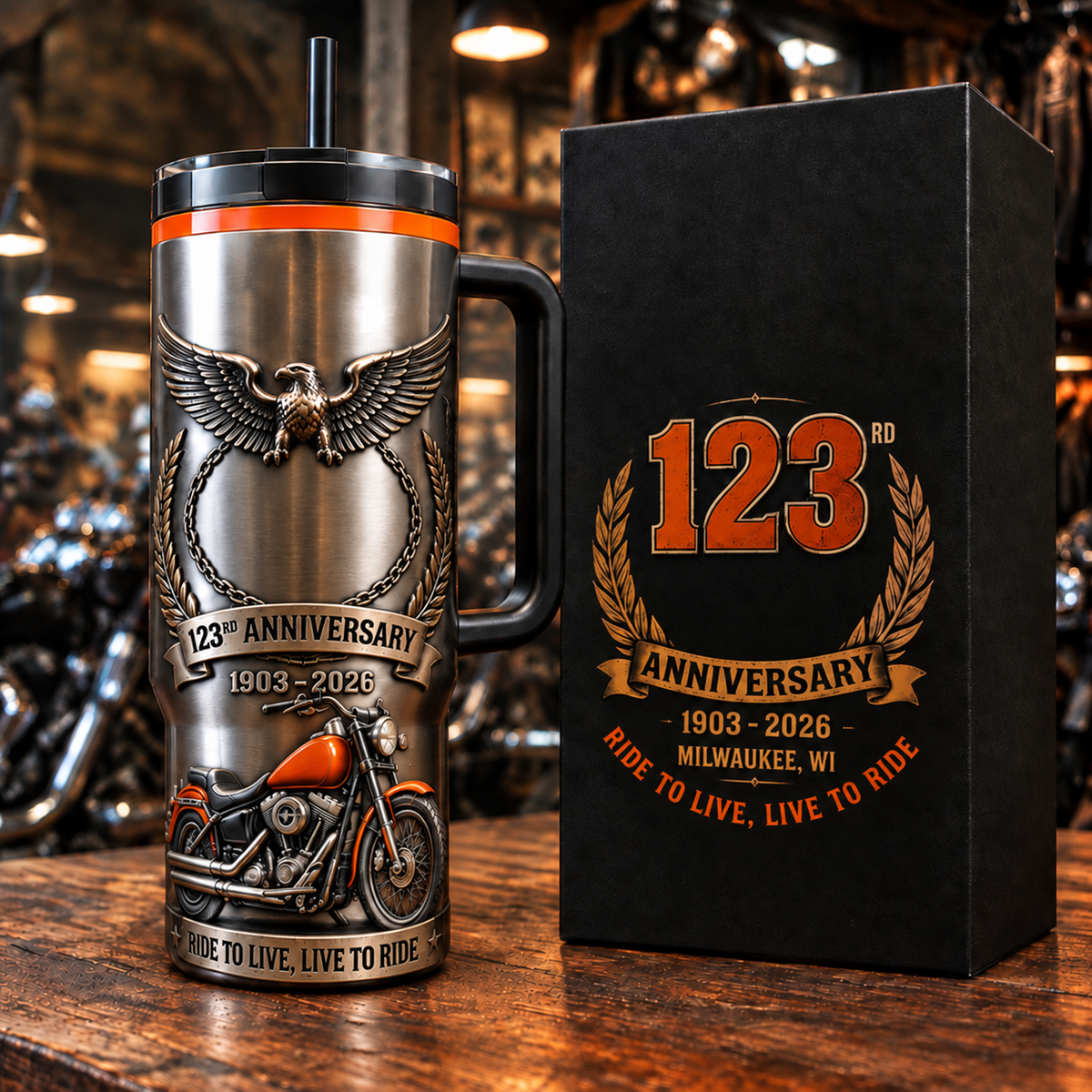 🔥 123rd Anniversary Commemorative Tumbler (1903–2026) – Celebrating 123 Years of Legacy! 🏆