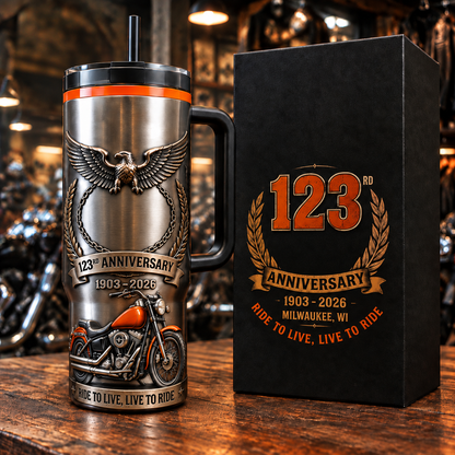 🔥 123rd Anniversary Commemorative Tumbler (1903–2026) – Celebrating 123 Years of Legacy! 🏆