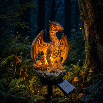 🔥Limited Time 52% Off🐉✨Dragon Legacy Golden Ember Edition Solar Garden Light