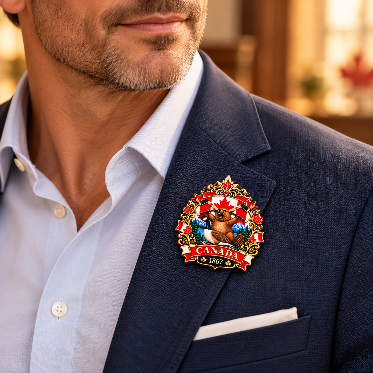 🇨🇦🍁 Canada 160 Years – “A Mari Usque Ad Mare” Commemorative Badge