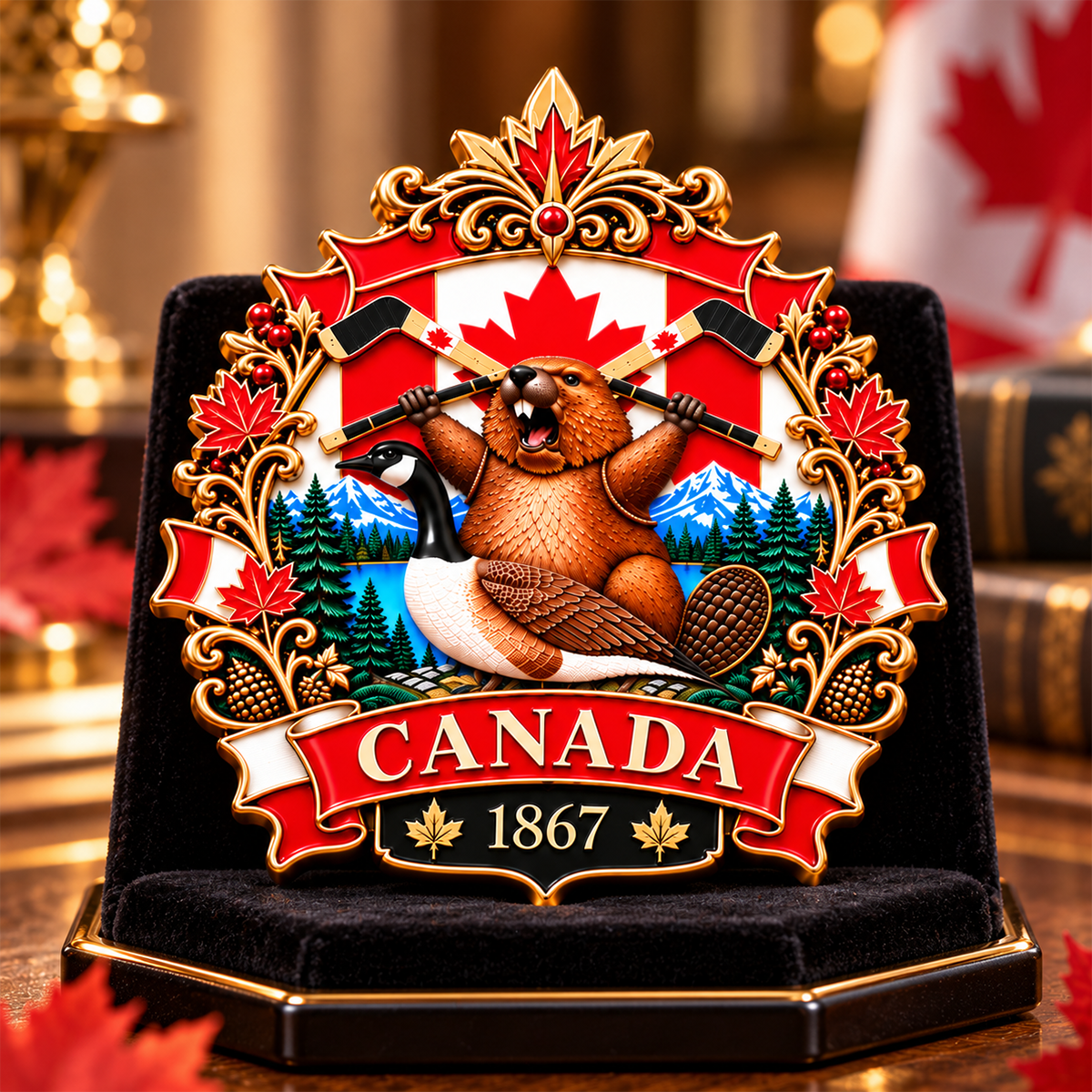 🇨🇦🍁 Canada 160 Years – “A Mari Usque Ad Mare” Commemorative Badge