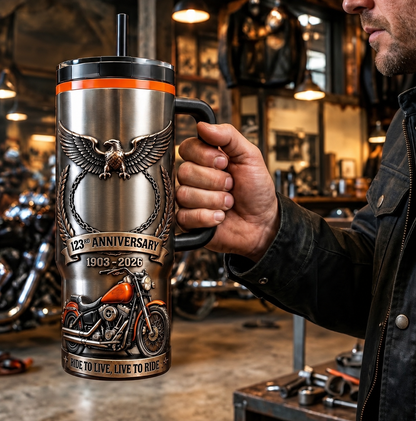 🔥 123rd Anniversary Commemorative Tumbler (1903–2026) – Celebrating 123 Years of Legacy! 🏆
