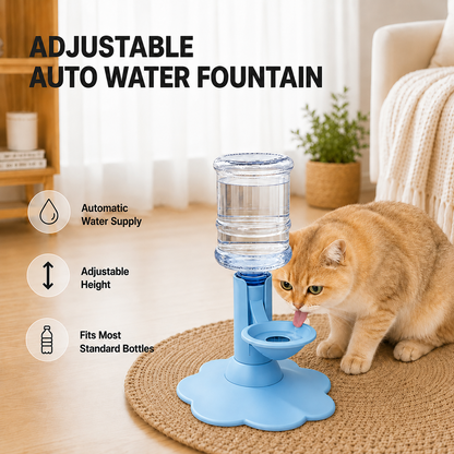 🔥 Limited-Time Deal + FREE Shipping! 4-Level Adjustable Gravity Pet Water Dispenser – Elevated Anti-Splash Bowl for Cats & Small Dogs