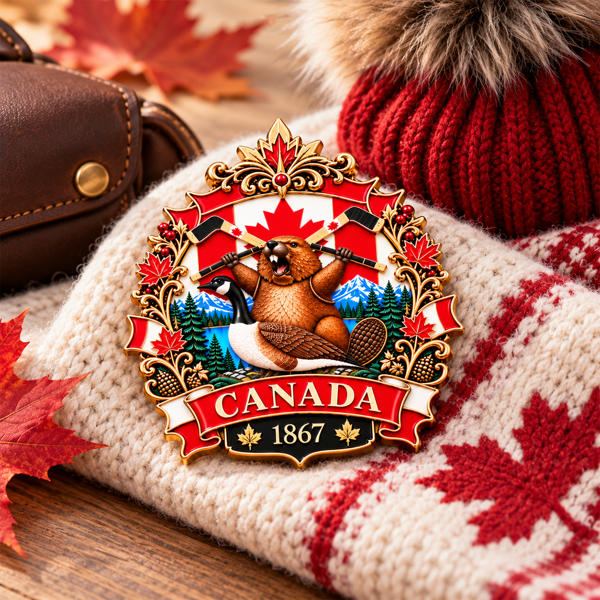 🇨🇦🍁 Canada 160 Years – “A Mari Usque Ad Mare” Commemorative Badge