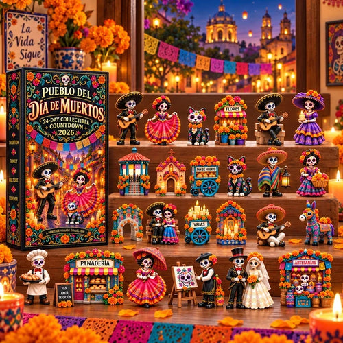 🎁 Limited-Time 42% OFF | Build Your Own Day of the Dead Village – 24-Day Collector Calendar