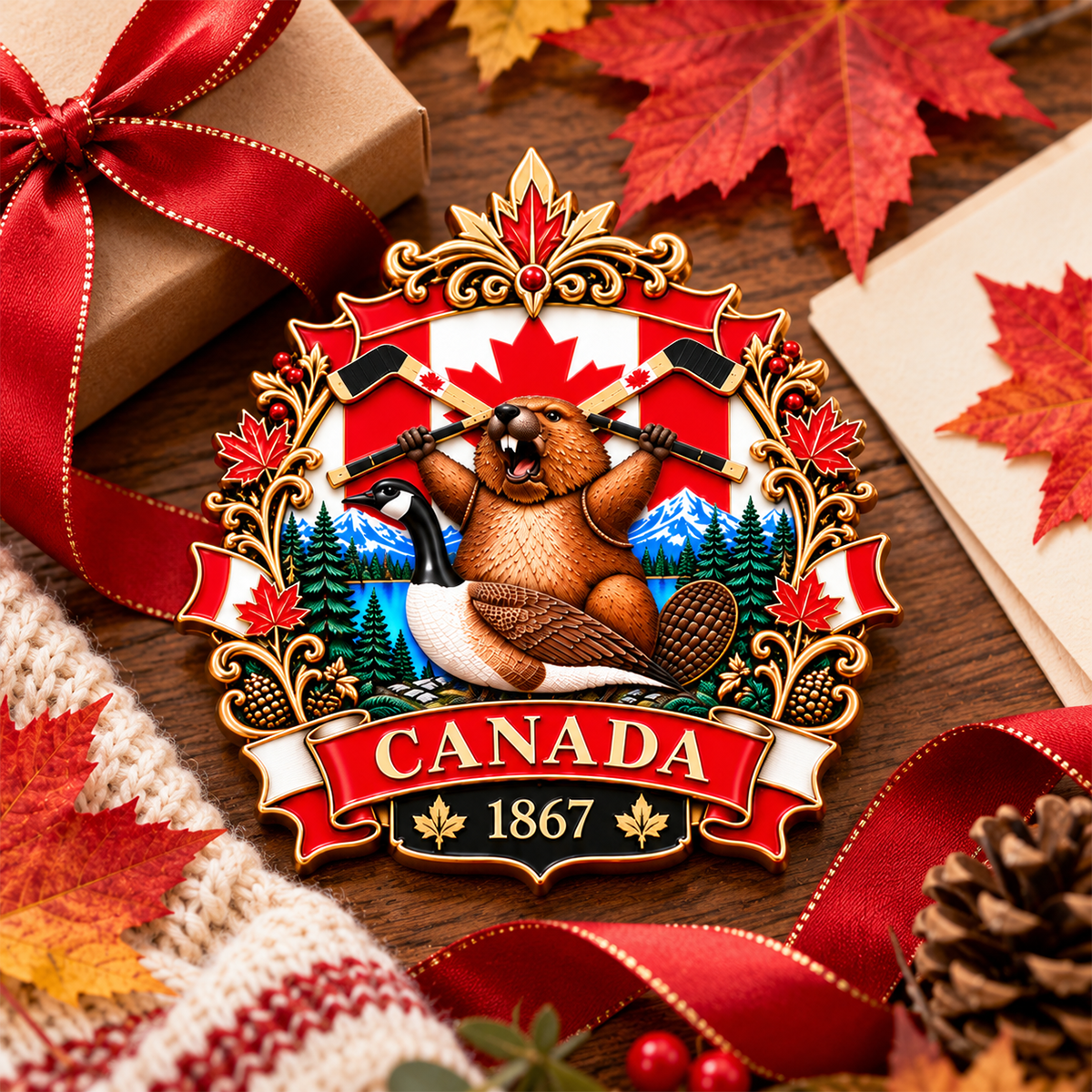 🇨🇦🍁 Canada 160 Years – “A Mari Usque Ad Mare” Commemorative Badge