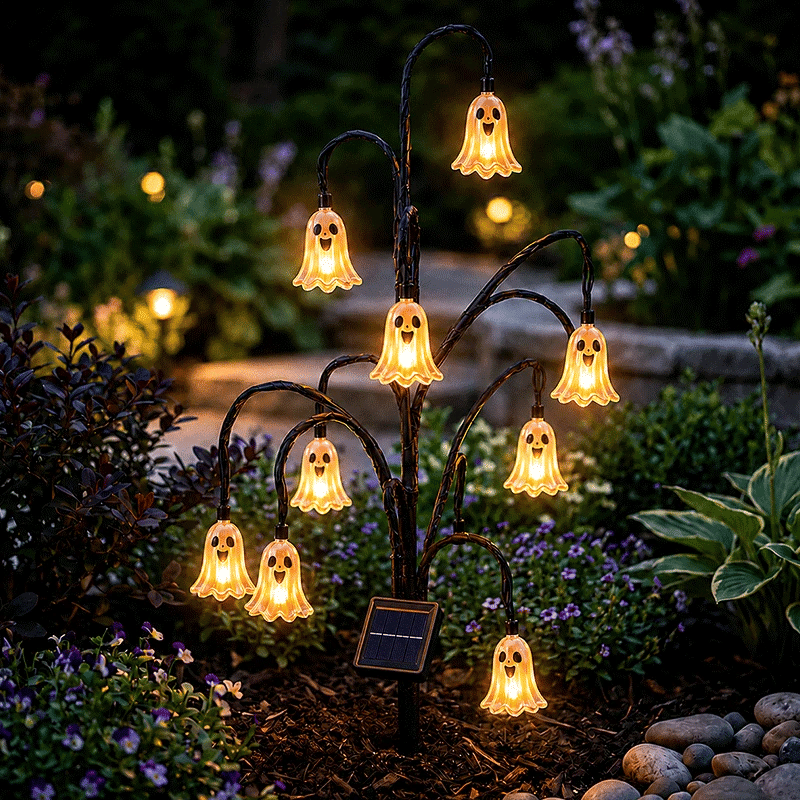 🔥 50% OFF – Halloween Solar Garden Stake Lights 🎃👻