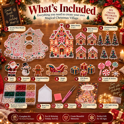 ✨ Christmas Craft Edition | DIY Light-Up Gem Village – Save 48%