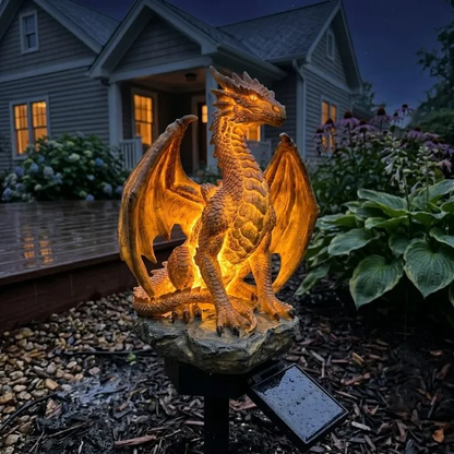 🔥Limited Time 52% Off🐉✨Dragon Legacy Golden Ember Edition Solar Garden Light