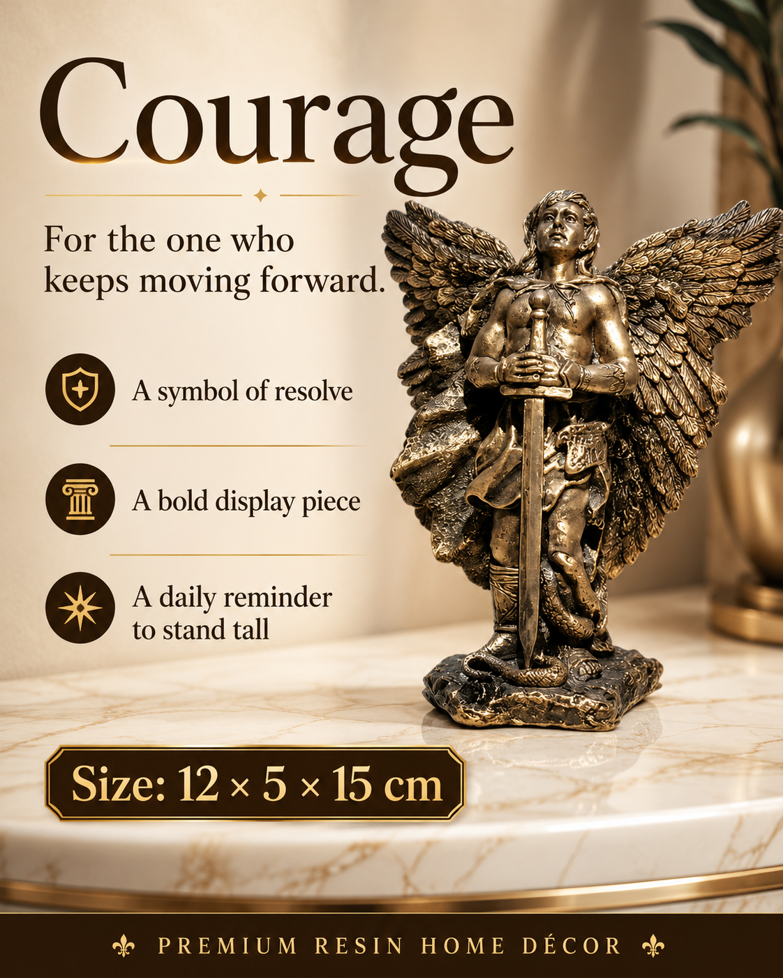 Choose the Strength Within You — Symbolic Guardian Angel Figurines