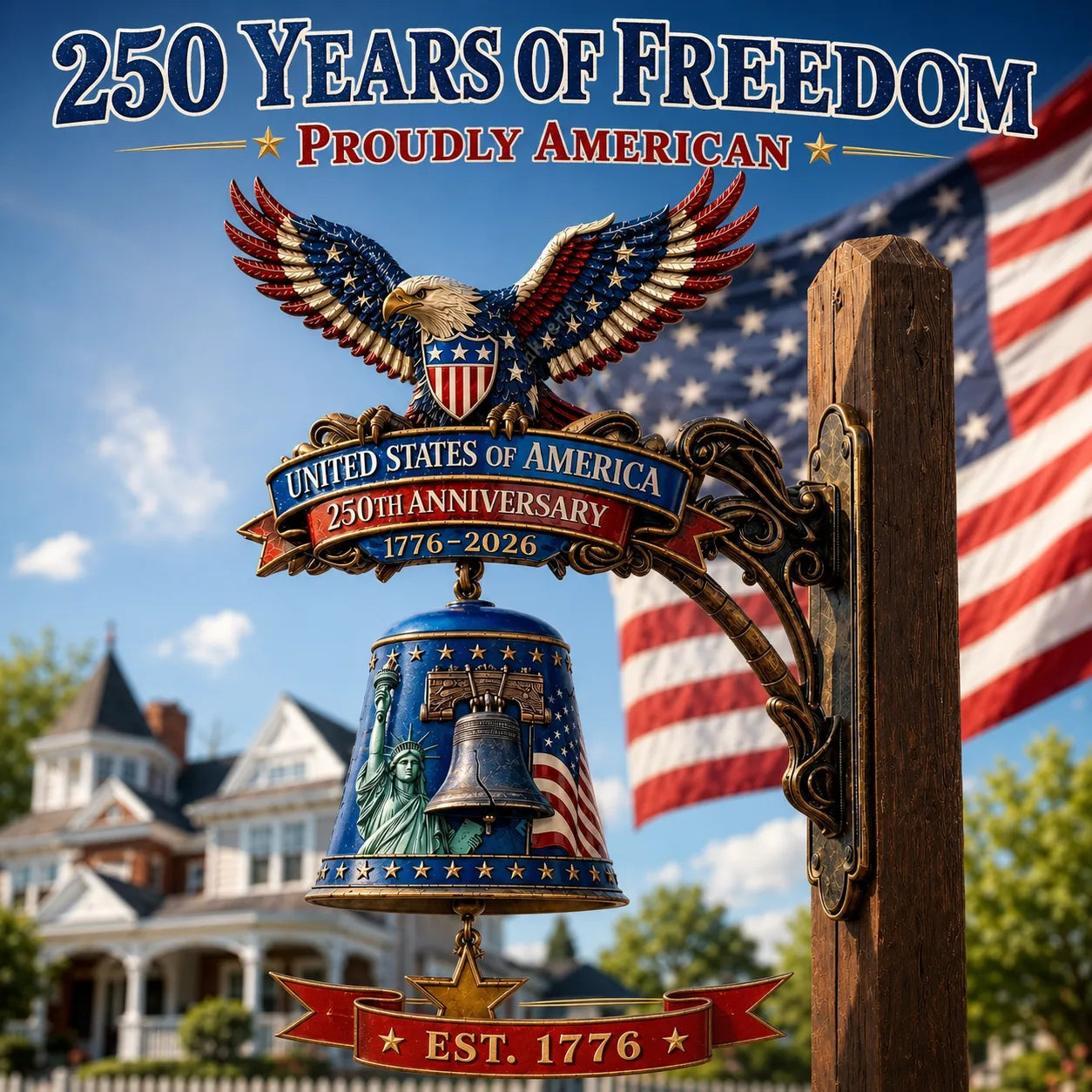 🔥 Limited Time 50% OFF 🇺🇸 250th Anniversary Freedom Bell🦅