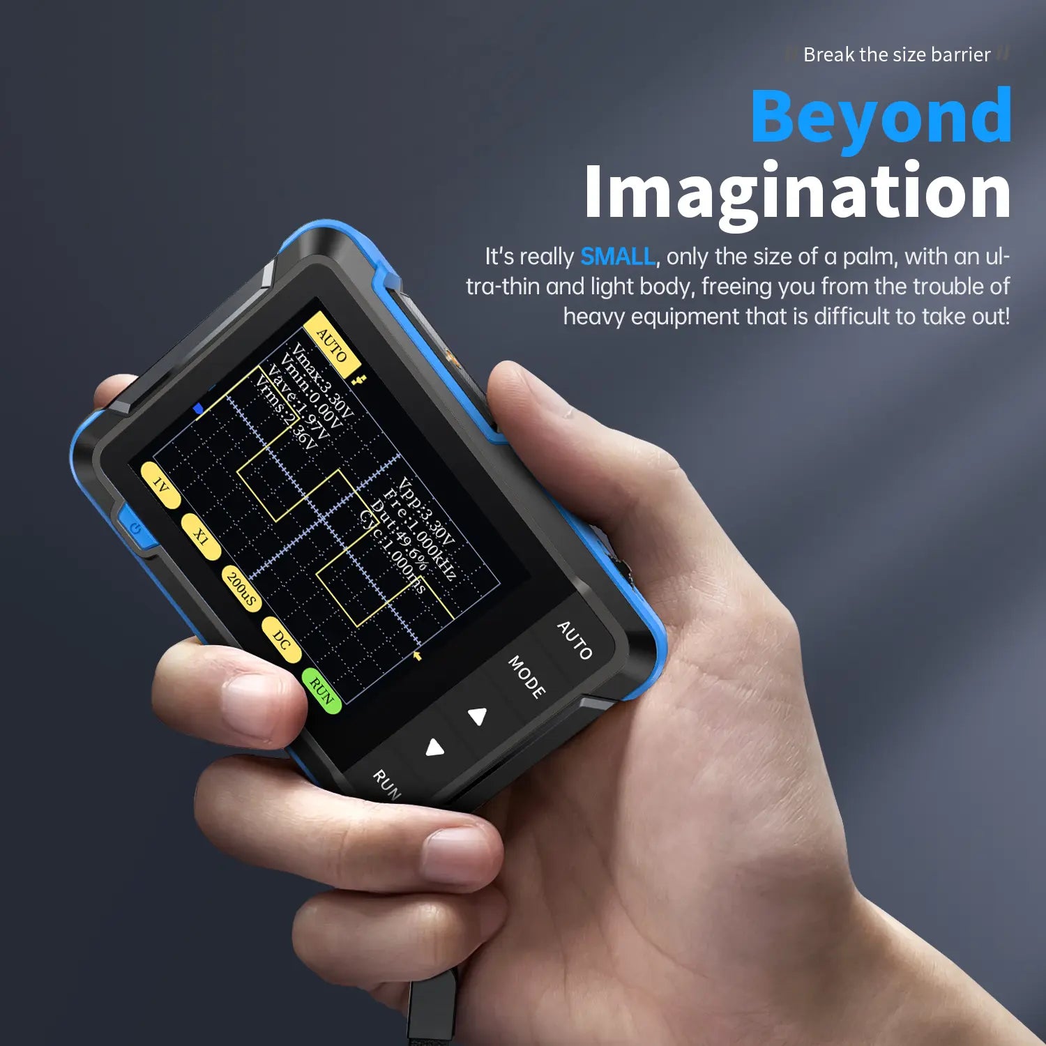 🚗 Pocket Digital Oscilloscope – Portable Signal Tester for Car Audio Tuning, Circuit Diagnostics & DIY Electronics ⚡