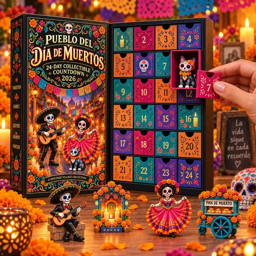 🎁 Limited-Time 42% OFF | Build Your Own Day of the Dead Village – 24-Day Collector Calendar