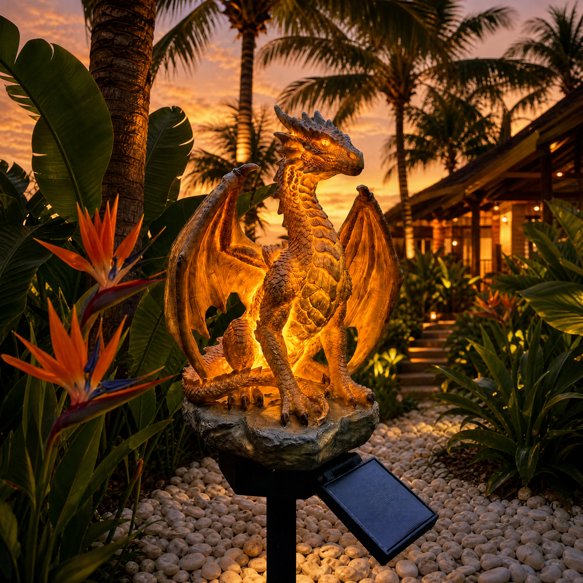 🔥Limited Time 52% Off🐉✨Dragon Legacy Golden Ember Edition Solar Garden Light
