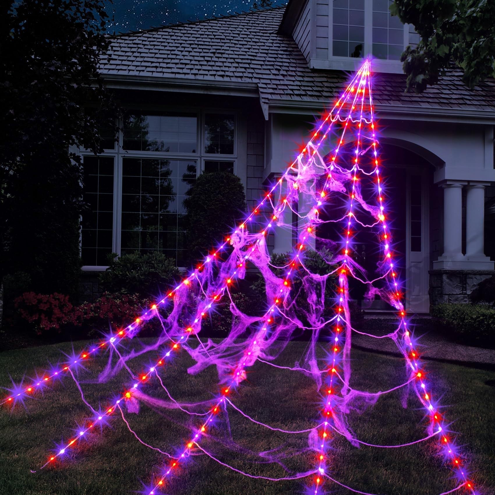 👻 Giant LED Spider Web With Spider 🕷️ Limited-Time Spooky Savings 🎃