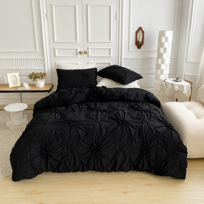 🛏️ Hotel-Look Bedding Deal – Soft-Touch Pinch Pleat Duvet Cover|🚚 Free Shipping