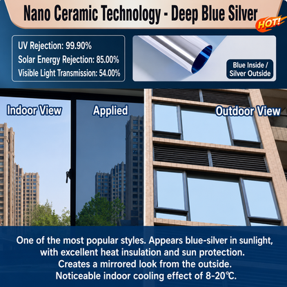 🔥 50% OFF – One-Way Mirror Window Film ☀️ | Heat Control & UV Protection