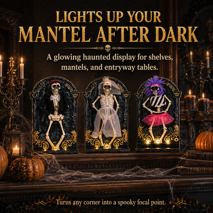 💀 They Actually Move! Animated Light-Up Dancing Skeleton Collection
