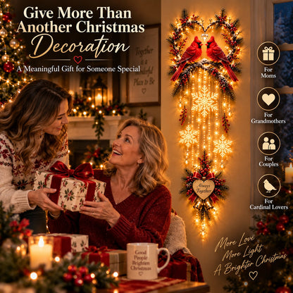 🐦🎄 Holiday Special | Always Together Cardinals™ Lighted Christmas Wall Decor – Save 50%