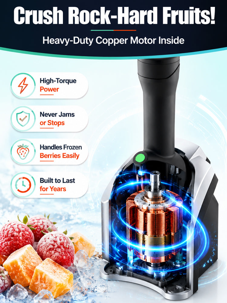 🍦Family Fruit Ice Cream Maker | 100% Natural Sugar-Free Desserts, BPA-Free & Safe For Children