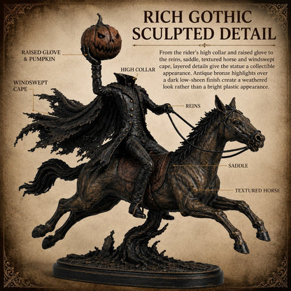 🔥 Halloween Special – Headless Horseman Midnight Ride Statue 🎃🏇