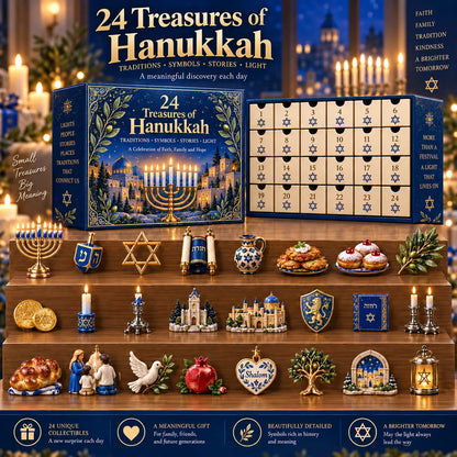 🕎 Limited Holiday Offer | 24 Treasures of Hanukkah – Open, Discover & Build a Meaningful Collection · Save 48%