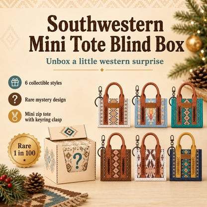 🤠Southwestern Mini Tote Blind Box – Unbox a Little Western Surprise
