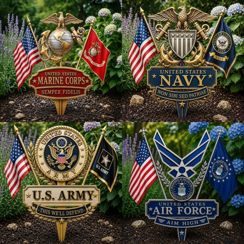🏆Last Day Promo: 47% OFF 🎖️-US Marine Corps Semper Fidelis Tribute Garden Stake - ✈️Buy 2 Free Shipping Today!