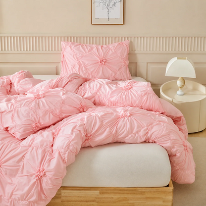 🛏️ Hotel-Look Bedding Deal – Soft-Touch Pinch Pleat Duvet Cover|🚚 Free Shipping