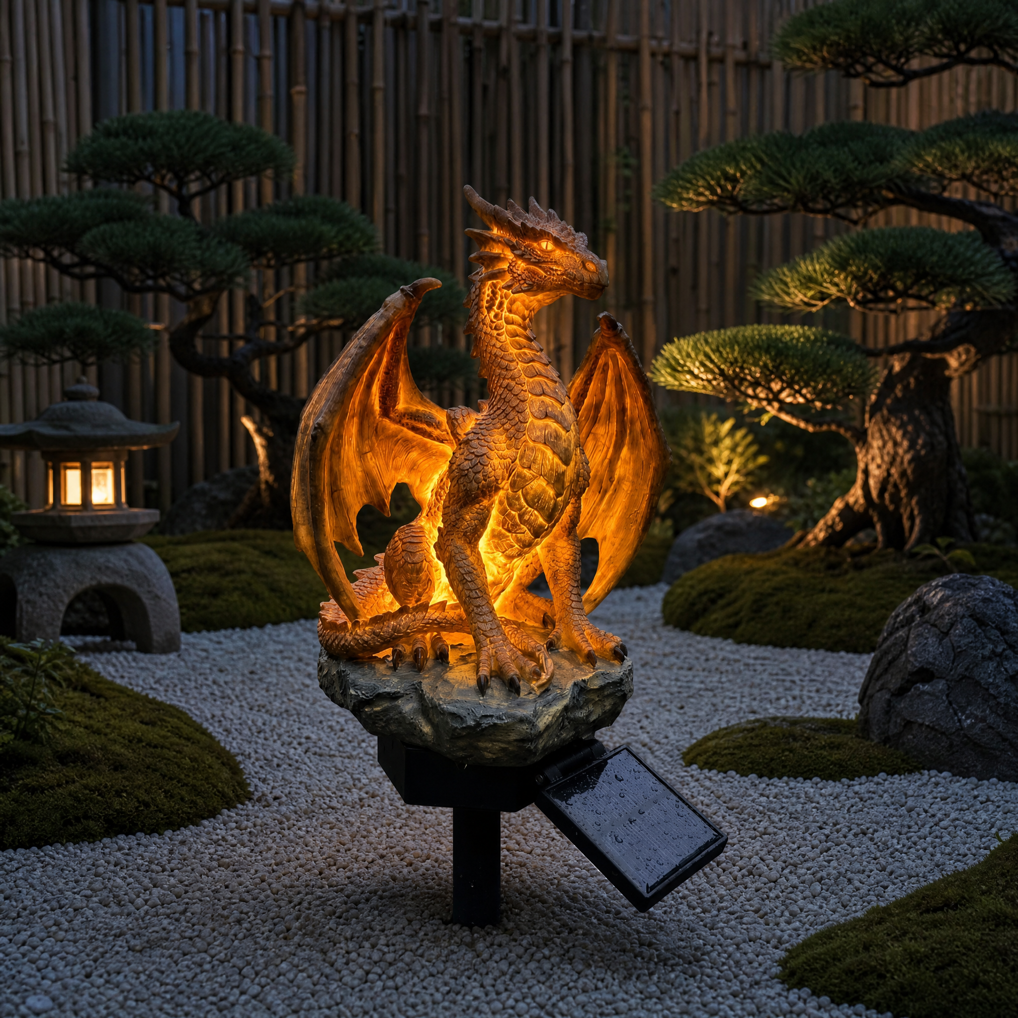 🔥Limited Time 52% Off🐉✨Dragon Legacy Golden Ember Edition Solar Garden Light