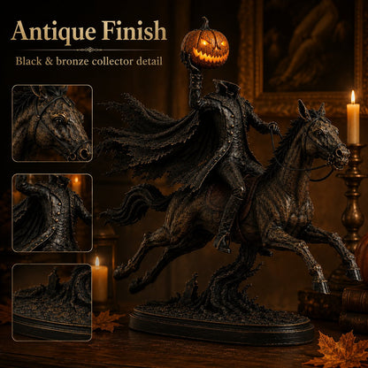 🔥 Halloween Special – Headless Horseman Midnight Ride Statue 🎃🏇