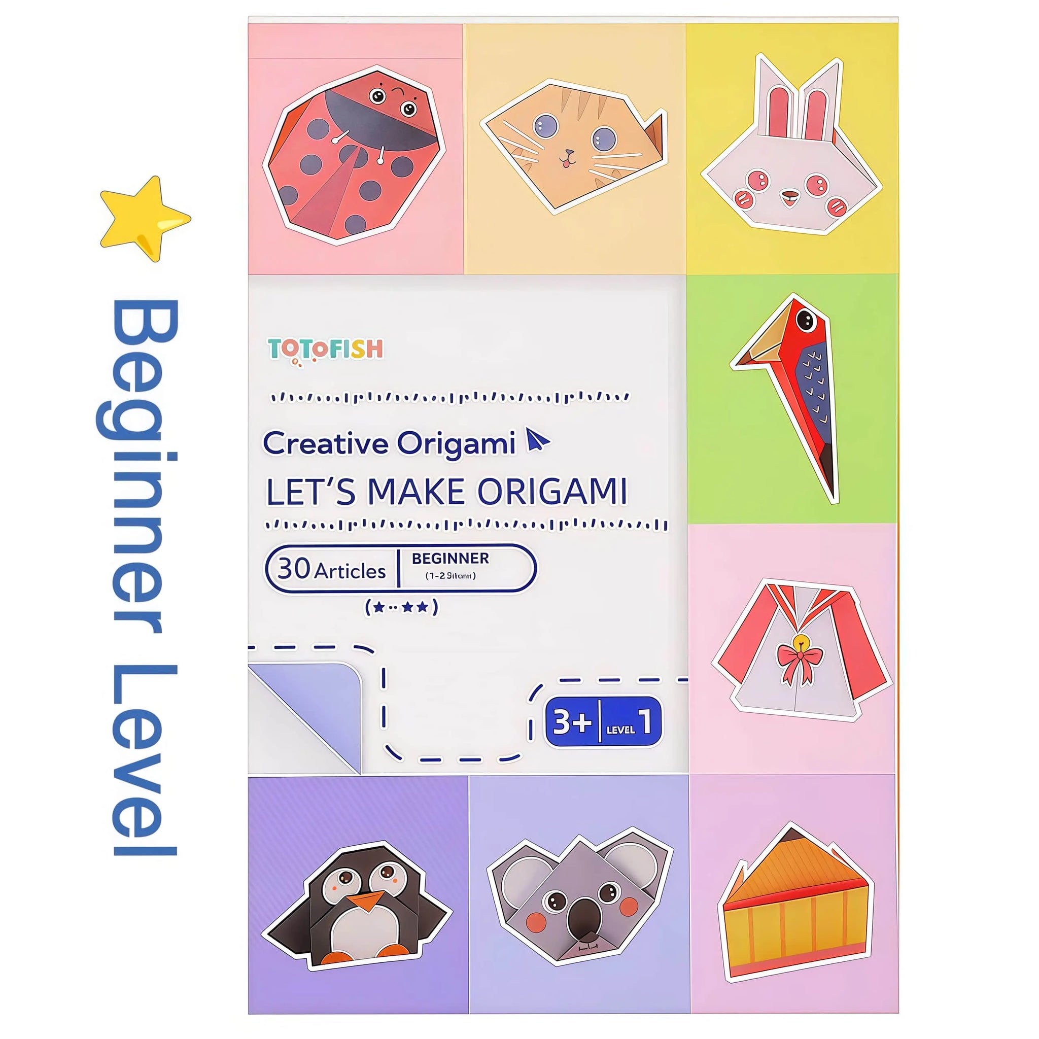 🧒🧠Fold & Creat 3-Level Kids’ Origami Activity Book Set